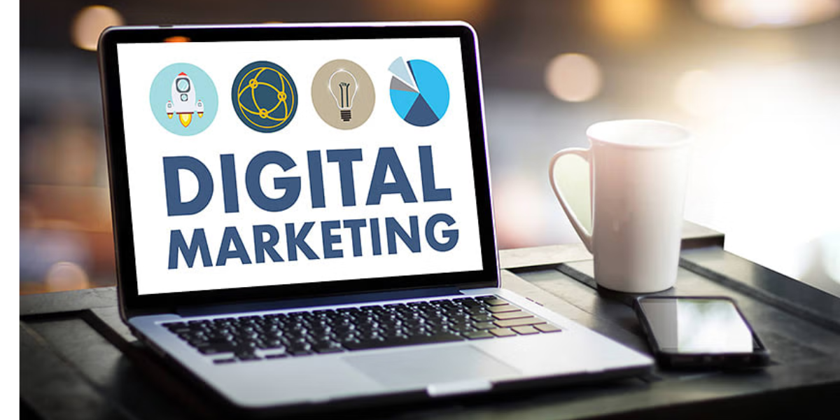 "Key components of digital marketing including SEO, PPC, content marketing, social media, and email marketing"